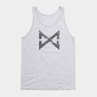 Monarch vintage logo (black & weathered) Tank Top